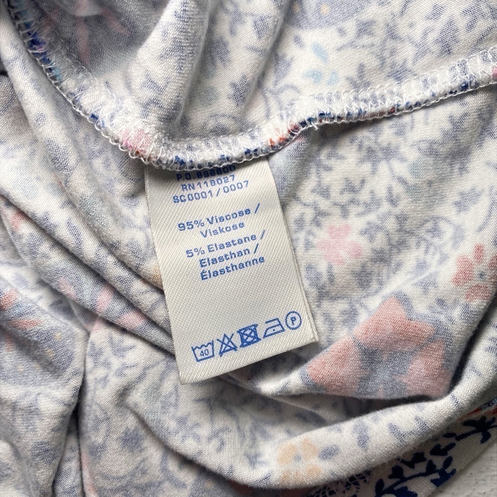 Boden Blue Floral Medallion Print Neck Jersey
Short Sleeve Faux Wrap Shirt - Picture 8 of 13